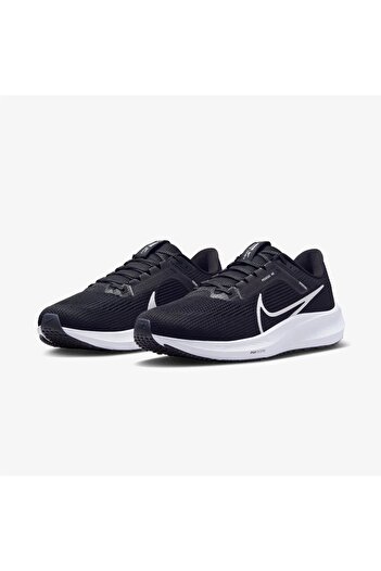 Nike Men's Leather Running Shoes Dv3853-001 - Black Gray Silver Air Zoom Pegasus 40