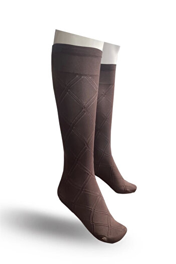 She Do Mulvxicgy Mdyk02 Daymod Дамски чорапи до коляното Honeycomb 80 Denier (Mulvix)