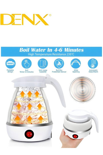 Denx 500w Portable Travel Smart Foldable Electric Kettle For Travel Dx1768
