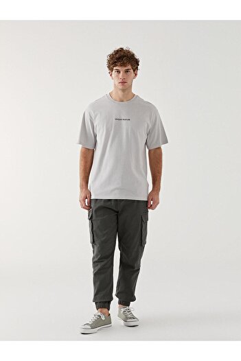 LC Waikiki Ανδρικό μπλουζάκι XSIDE Crew Neck με κοντό μανίκι χτενισμένο βαμβακερό