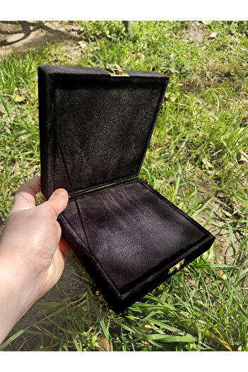 Zikir Tesbih KADİFE Tesbih kolye aksesuar Kutusu Elite Hediyelik kutu HEDİYE KUTUSU  17x17cm