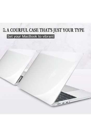 TEKNETSTORE Macbook Air M2 M3 M4 Çip 15" A2941 A3114 A3241 Uyumlu Şeffaf Kılıf Koruyucu Kapak Parlak