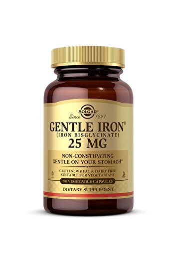 Solgar Gentle Iron 25Mg Vegicapsules 90'S