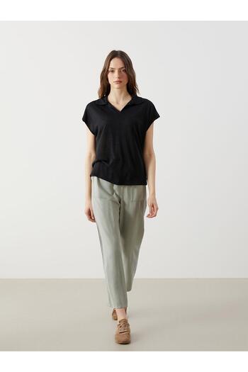 LC Waikiki Lcw Grace Carrot Cut Women's Trousers with Elastic Waist