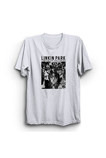 The Fame Linkin Park, Μαύρη Λευκή Αφίσα, Ροκ Μεταλλικό Μουσικό Όμιλο 100% Βαμβακερό T-Shirt