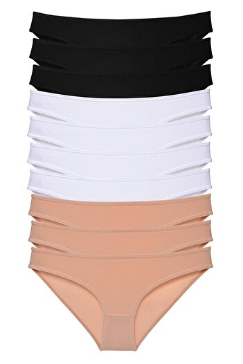 CNT Women's Daily Bikini Panties Combed Cotton Flexible Fabric in Hygienic Premium Package
