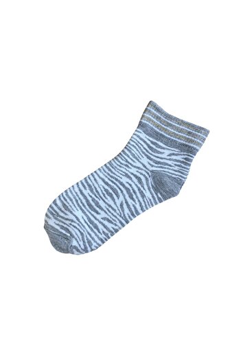 Line Smart 6 Pack Women's Gray Glitter Patterned Half Booties Socks