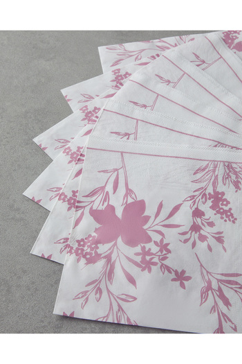 English Home Floryna Paper Napkin 33X33 cm Pink-White (08.04.2025)