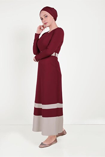Alvina 40581 Model Double Color Dress