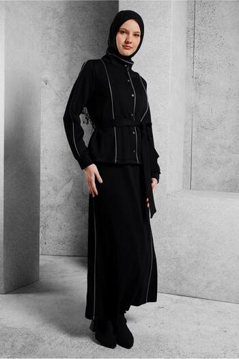 Alvina Belted Skirted Tracksuit Set 45269