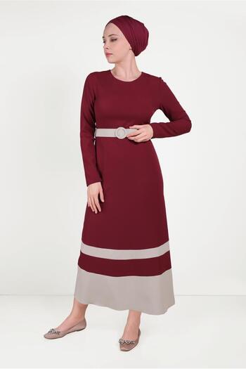 Alvina 40581 Model Double Color Dress