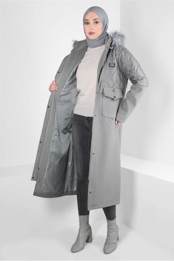 Alvina Furry Hooded Coat 90427
