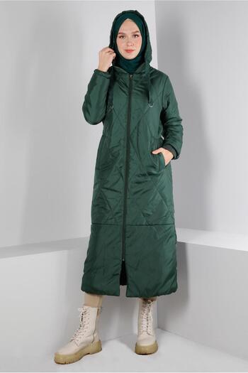 Alvina Drawstring Hooded Puffer Coat 90320
