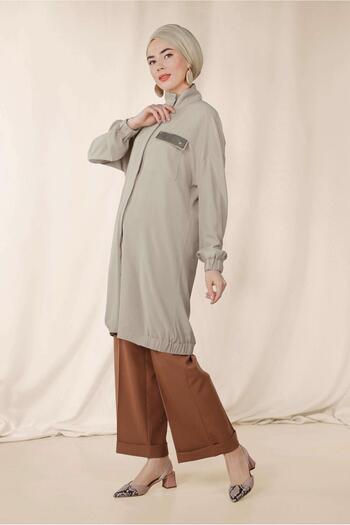 Alvina Elastic Tunic 4053 with Cuffs and Skirt Nib