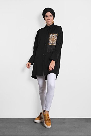 Alvina Tasseled Buttoned Tunic 40112