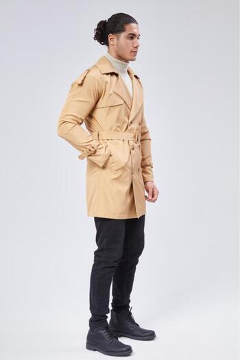 Jamila Slim Fit Men's Trench Coat