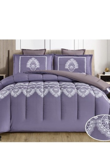 Moon Luxury 4-Piece Single Duvet Set (220 x 170 cm) - Fits a 120 x 200 cm bed