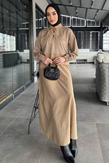 julude Well-Liked Waist Elastic Parachute Garnished Blouse Impact Suit