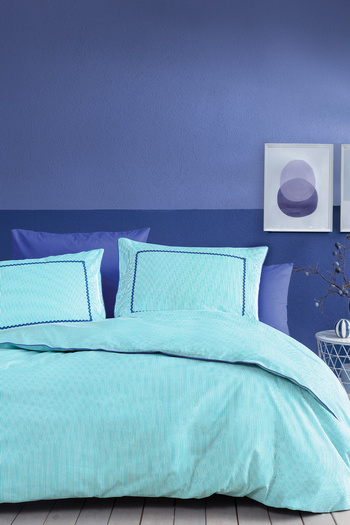 Yataş Terri Double Ranforce Duvet Cover Set - Turquoise