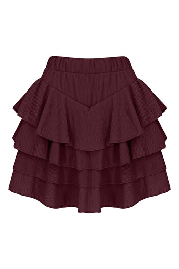 La Sarta Mykonos Claret Red Skirt