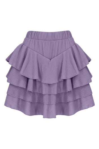 La Sarta Mykonos Lilac Skirt - Colorful Design