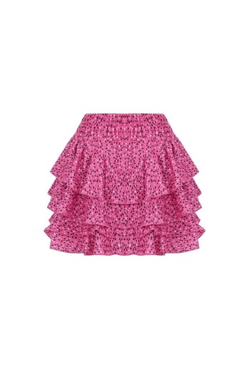 La Sarta Pink Printed Mykonos Women's Skirt