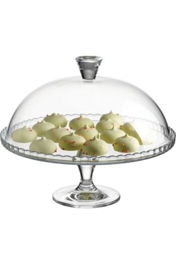 Paşabahçe Cake Cake Jar Presentation Plate with Lid 95200