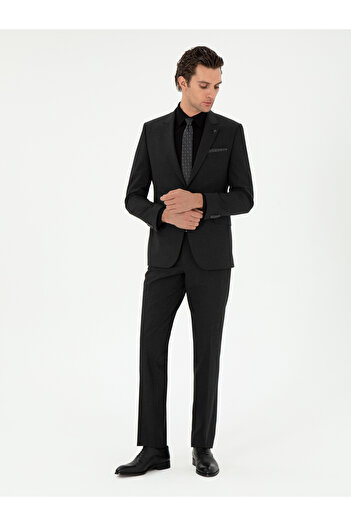 Cacharel Antrasit Slim Fit Klasik Takım Elbise 50310167-VR006