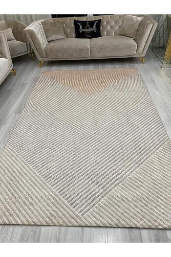 ALLGELSİN Carpet Protection Cover Elastic Carpet Cover Washable Carpet Cover Modern Striped Cover Spongeless Cover