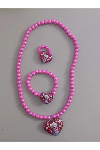 Eva Rose Girl's Necklace Ring Bracelet Set Children's Jewelry Set Children's Necklace Children's Bracelet Children's Ring