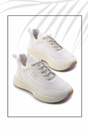 Bambi White Lame Women's Sneaker K01824212122