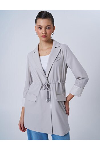 Kayra Gray Waist Feel Jackets - Basic Style