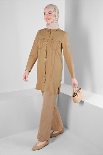 Alvina SHIRT TUNIC WITH SEWING DETAIL 43608