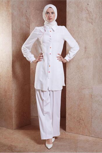Alvina Hijab Tassel Detailed Tunic - 44591