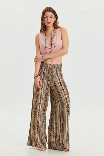 Los banditos Palazzo High Waist Loose Cut Trousers