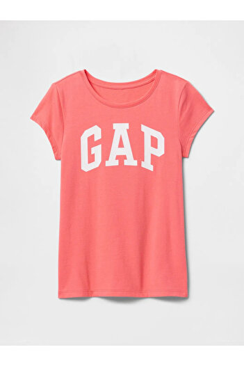 GAP Orange Girl Gap Logo T-Shirt
