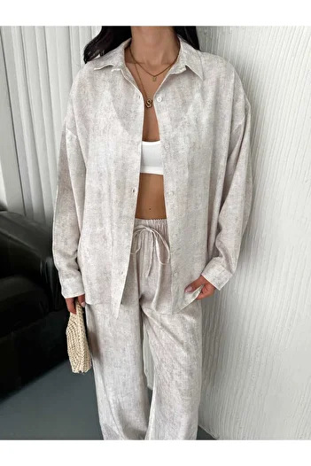 badibadii Oversize Casual Shirt - Trousers Suit