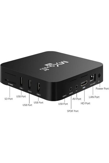 fulina 5G Android 13.1 TV Box 2025 Upgraded Smart Box H.265 HD 3D WiFi Quad Core Smart Home Media Player