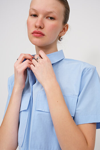 Addax Double Pocket Short Sleeve Shirt G7037