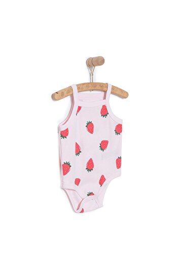 ebebek Hello Baby HelloBaby Çilek Desenli İp Askılı Body