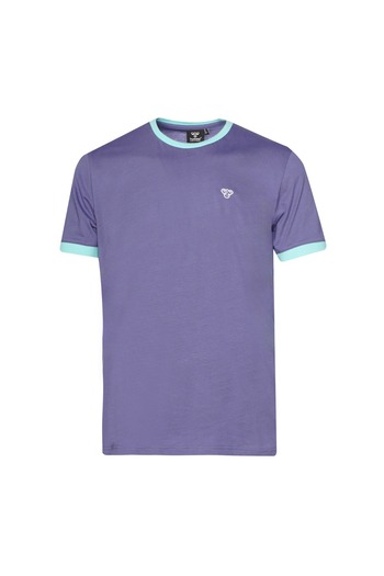 hummel Vosen Men's Purple Round Neck T-Shirt
