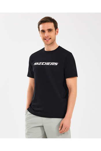 SKECHERS M Lightweight Graphic Tee T-Shirt Men Black Tshirt S2510169-001
