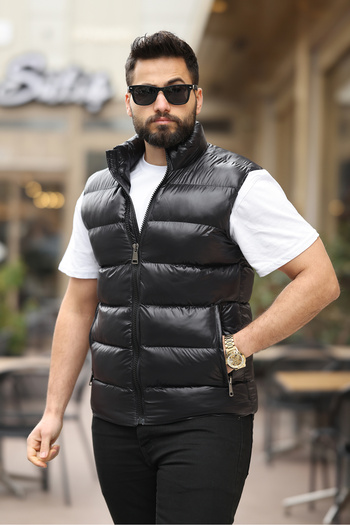 BOYS MANS Waterproof and Windproof Men's Shiny Vest Inflatable Vest