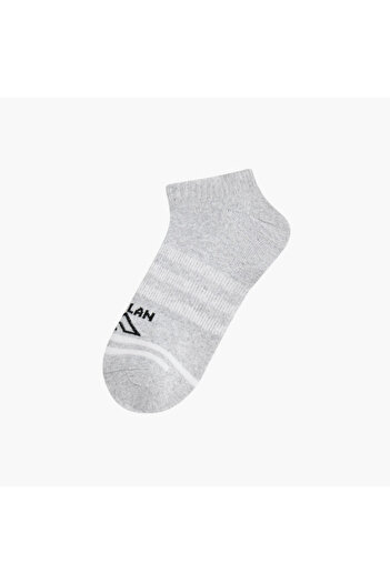 Oaklan by Shoexpress Logo Print Ankle Length Socks - Set of 5