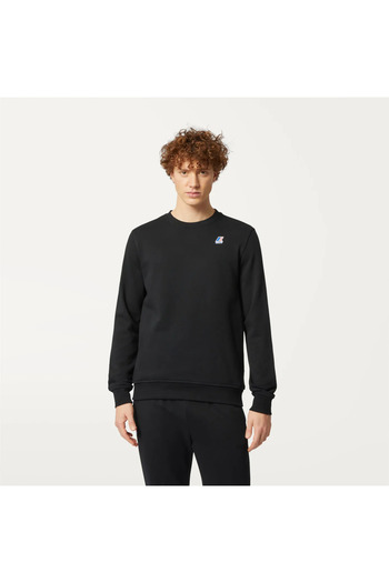 K-Way Black unisex sweatshirt Le Vrai Auguste K-Way