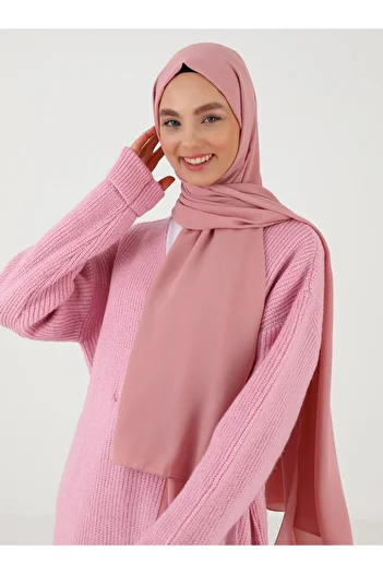 Tuva Şal Women's Crepe Shawl Powder393417