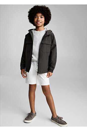 MANGO Kids Hooded parka