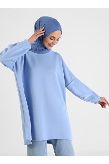 Tuva Viscose Jersey Ready Turban - Denim Blue -