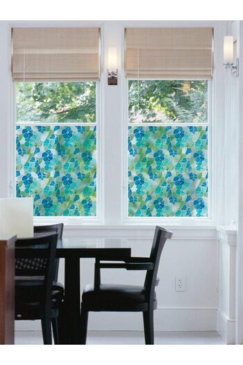 d-c-fix 276-0213 Self Adhesive Flower Pattern Glass Stained Glass Foil (45 cm X 2 Mt)