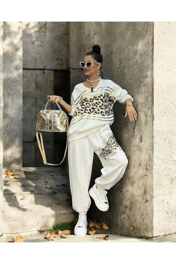 adorashop Set with anchor and animal print IT7106
